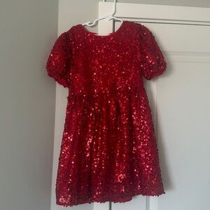 Cat & Jack Glittering Red Sequin Dress - Never worn